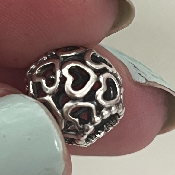 Pandora Openwork Hearts Charm, 925 - Picture 8 of 11
